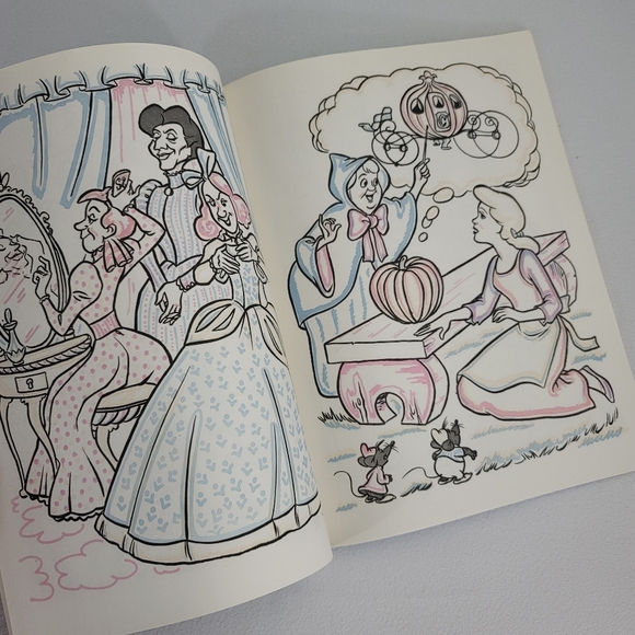 (2) Vtg Paint With Water Book - Casper The Ghost Walt Disney Fairy Tales - Picture 6 of 11
